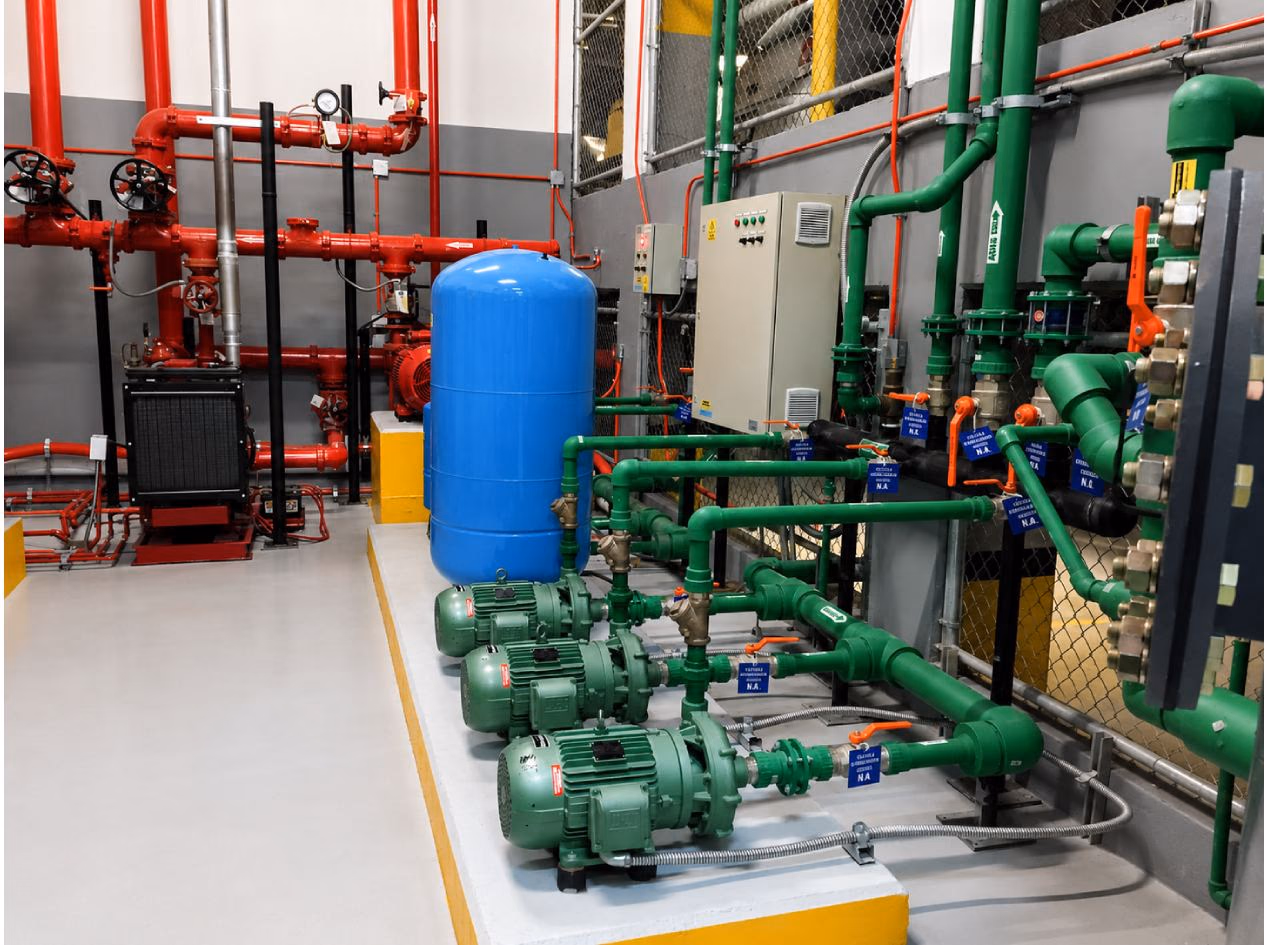 Sistema hidroneumático profesional instalado